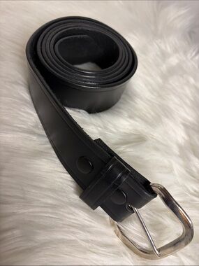 CABELA’S Black Men's Vegan Leather Belt Big & Tall Size 58